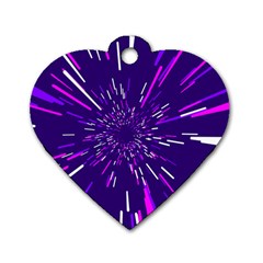 Space Trip 2 Dog Tag Heart (one Side) by jumpercat