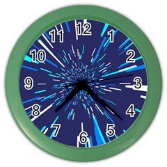 Space Trip 3 Color Wall Clocks by jumpercat