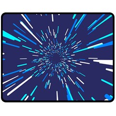 Space Trip 3 Fleece Blanket (medium)  by jumpercat