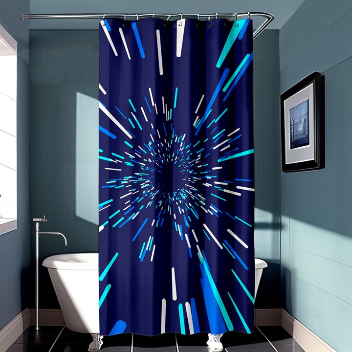 Space Trip 3 Shower Curtain 36  x 72  (Stall) 