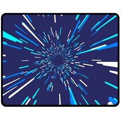 Space Trip 3 Double Sided Fleece Blanket (medium)  by jumpercat