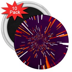 Space Trip 4 3  Magnets (10 Pack)  by jumpercat