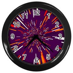 Space Trip 4 Wall Clocks (black) by jumpercat