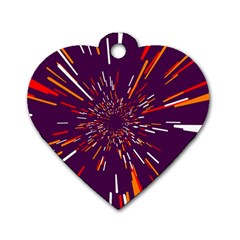 Space Trip 4 Dog Tag Heart (one Side) by jumpercat