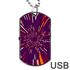 Space Trip 4 Dog Tag Usb Flash (one Side) by jumpercat