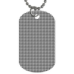 Triangulate Black And White Dog Tag (two Sides) by jumpercat