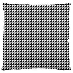 Triangulate Black And White Standard Flano Cushion Case (one Side) by jumpercat