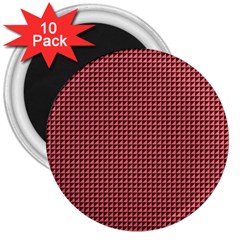 Red Triangulate 3  Magnets (10 Pack)  by jumpercat