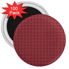 Red Triangulate 3  Magnets (100 Pack) by jumpercat