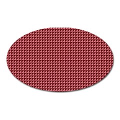 Red Triangulate Oval Magnet by jumpercat