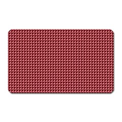 Red Triangulate Magnet (rectangular) by jumpercat