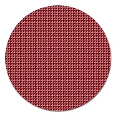 Red Triangulate Magnet 5  (round) by jumpercat