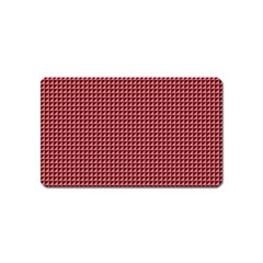 Red Triangulate Magnet (name Card) by jumpercat