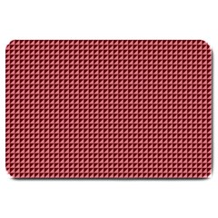 Red Triangulate Large Doormat  by jumpercat