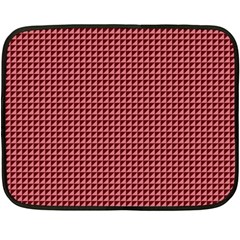 Red Triangulate Double Sided Fleece Blanket (mini)  by jumpercat