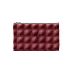 Red Triangulate Cosmetic Bag (small)  by jumpercat