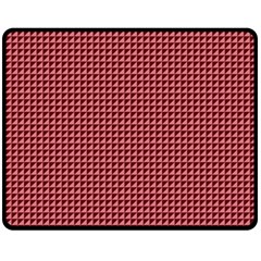 Red Triangulate Fleece Blanket (medium)  by jumpercat