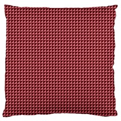 Red Triangulate Large Cushion Case (one Side) by jumpercat