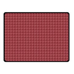 Red Triangulate Double Sided Fleece Blanket (small)  by jumpercat