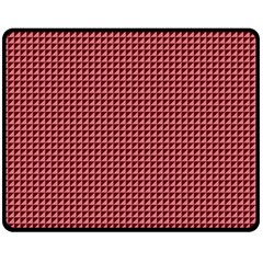 Red Triangulate Double Sided Fleece Blanket (medium)  by jumpercat