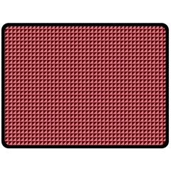 Red Triangulate Double Sided Fleece Blanket (large)  by jumpercat