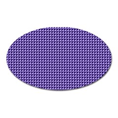 Purple Triangulate Oval Magnet by jumpercat