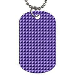 Purple Triangulate Dog Tag (two Sides) by jumpercat