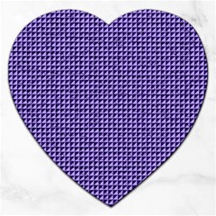 Purple Triangulate Jigsaw Puzzle (heart) by jumpercat