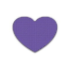 Purple Triangulate Heart Coaster (4 Pack)  by jumpercat