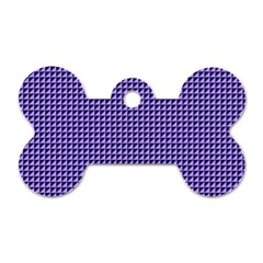 Purple Triangulate Dog Tag Bone (one Side) by jumpercat