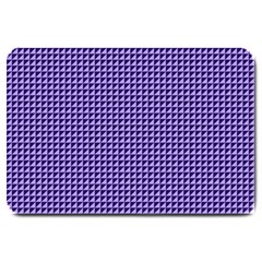 Purple Triangulate Large Doormat  by jumpercat