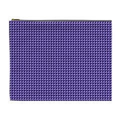 Purple Triangulate Cosmetic Bag (xl) by jumpercat