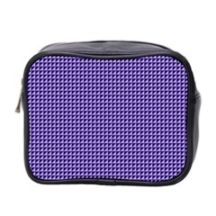 Purple Triangulate Mini Toiletries Bag 2-side by jumpercat