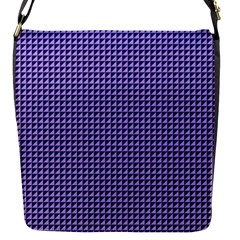 Purple Triangulate Flap Messenger Bag (s) by jumpercat