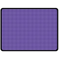 Purple Triangulate Double Sided Fleece Blanket (large)  by jumpercat