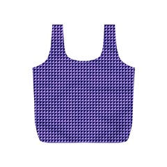 Purple Triangulate Full Print Recycle Bags (s)  by jumpercat