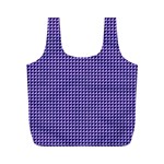 Purple Triangulate Full Print Recycle Bags (M)  Front