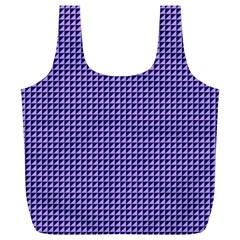 Purple Triangulate Full Print Recycle Bags (l)  by jumpercat