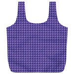 Purple Triangulate Full Print Recycle Bags (L)  Front