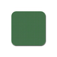 Green Triangulate Rubber Square Coaster (4 Pack)  by jumpercat