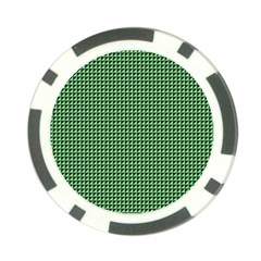 Green Triangulate Poker Chip Card Guard by jumpercat