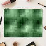 Green Triangulate Cosmetic Bag (XL) Front