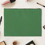 Green Triangulate Cosmetic Bag (XL) Back