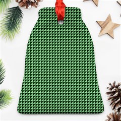 Green Triangulate Bell Ornament (two Sides) by jumpercat