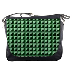 Green Triangulate Messenger Bags by jumpercat