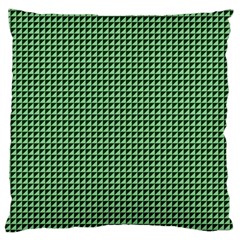 Green Triangulate Large Cushion Case (one Side) by jumpercat