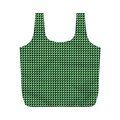 Green Triangulate Full Print Recycle Bags (m)  by jumpercat