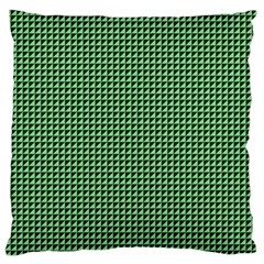 Green Triangulate Standard Flano Cushion Case (one Side) by jumpercat