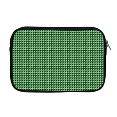 Green Triangulate Apple Macbook Pro 17  Zipper Case by jumpercat