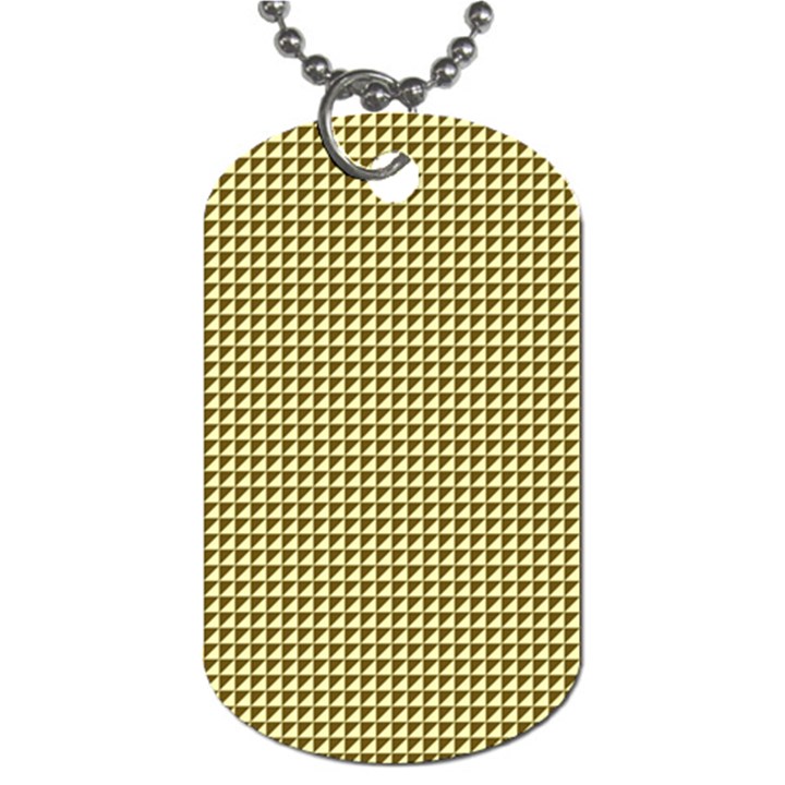 Ocre Triangulate Dog Tag (Two Sides)